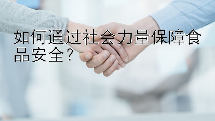 如何通过社会力量保障食品安全？