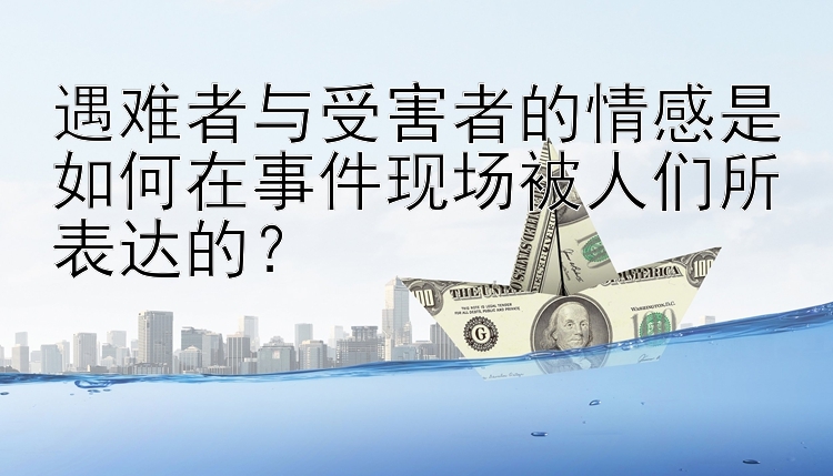 遇难者与受害者的情感是如何在事件现场被人们所表达的？