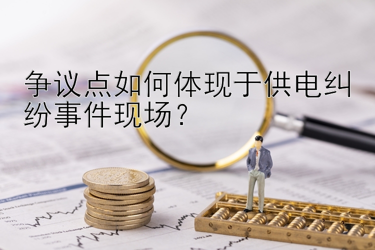 争议点如何体现于供电纠纷事件现场？